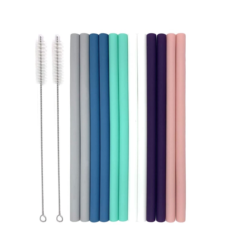 Senneny Set of Twelve Big Silicone Straws