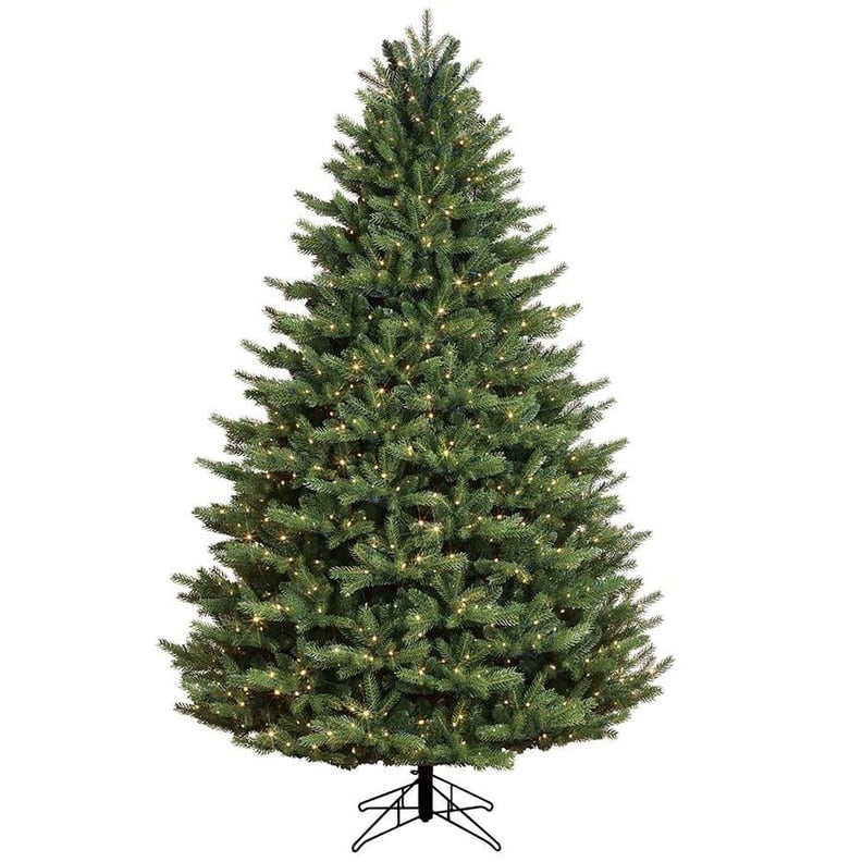 GE 7.5-ft Oakmont Spruce Pre-Lit Artificial Christmas Tree with 1000 Color Changing LED Lights