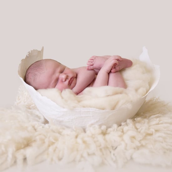 Newborn Photos in Baby Bump Cast Molds