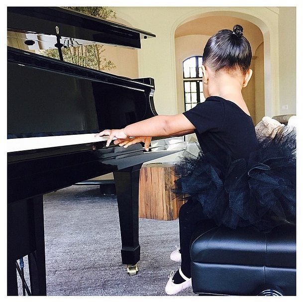 North Played the Piano in Her Chic Black Tutu