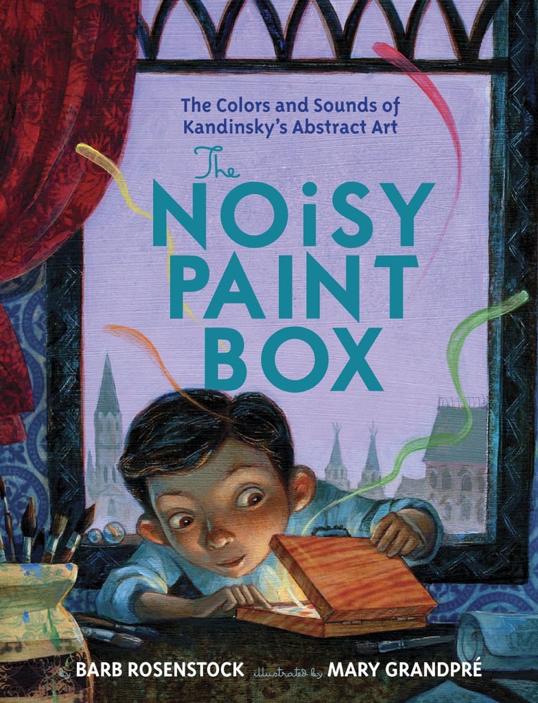 The Noisy Paint Box: The Colors and Sounds of Kandinsky’s Abstract Art ($18) by Barb Rosenstock tells the story of a real abstract artist in picture book form. It won the Randolph Caldecott Medal.