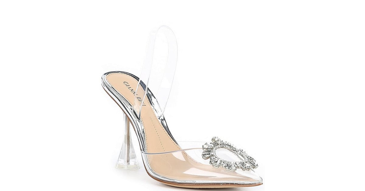 Rhinestone pointed toe pumps online