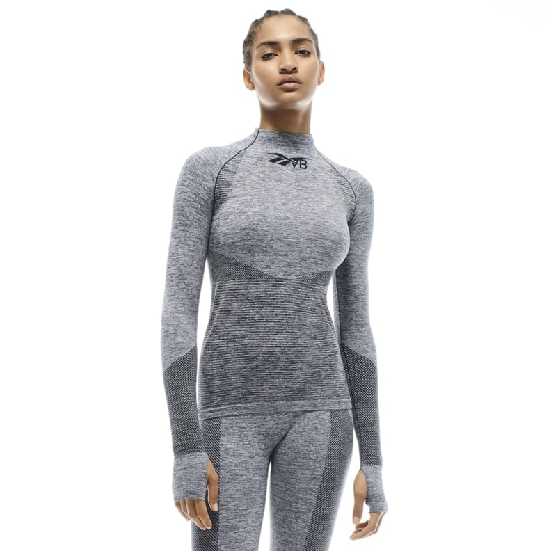 Reebok x VB Seamless Textured Long Sleeve Top — Blue