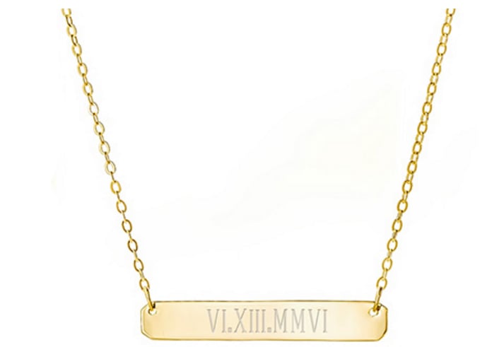 Roman Numerals Necklace