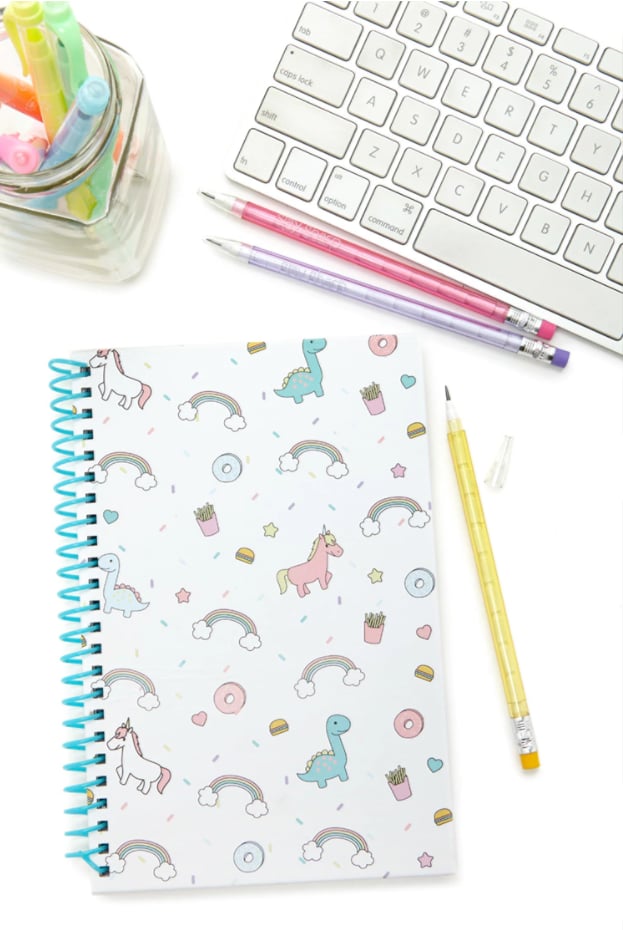 Unicorn Print Spiral Notebook