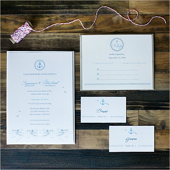 Nautical Wedding Invitation