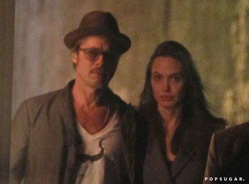 Brad Pitt and Angelina Jolie Land in London | Pictures