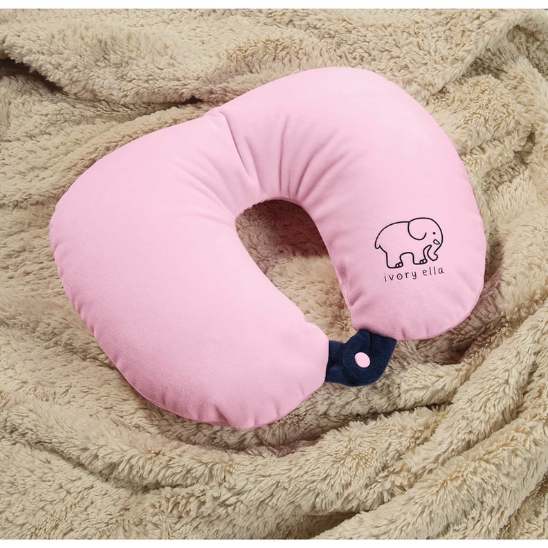 Ivory Ella Pink Travel Pillow