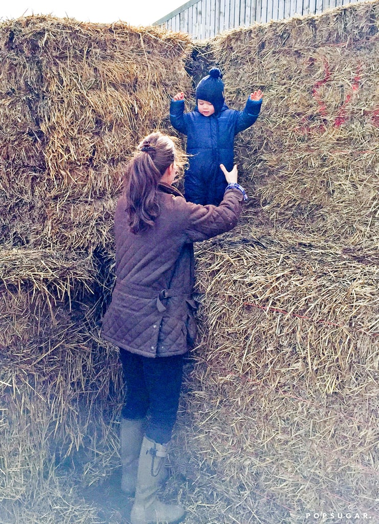 Kate Middleton and Prince George at the Petting Zoo Pictures