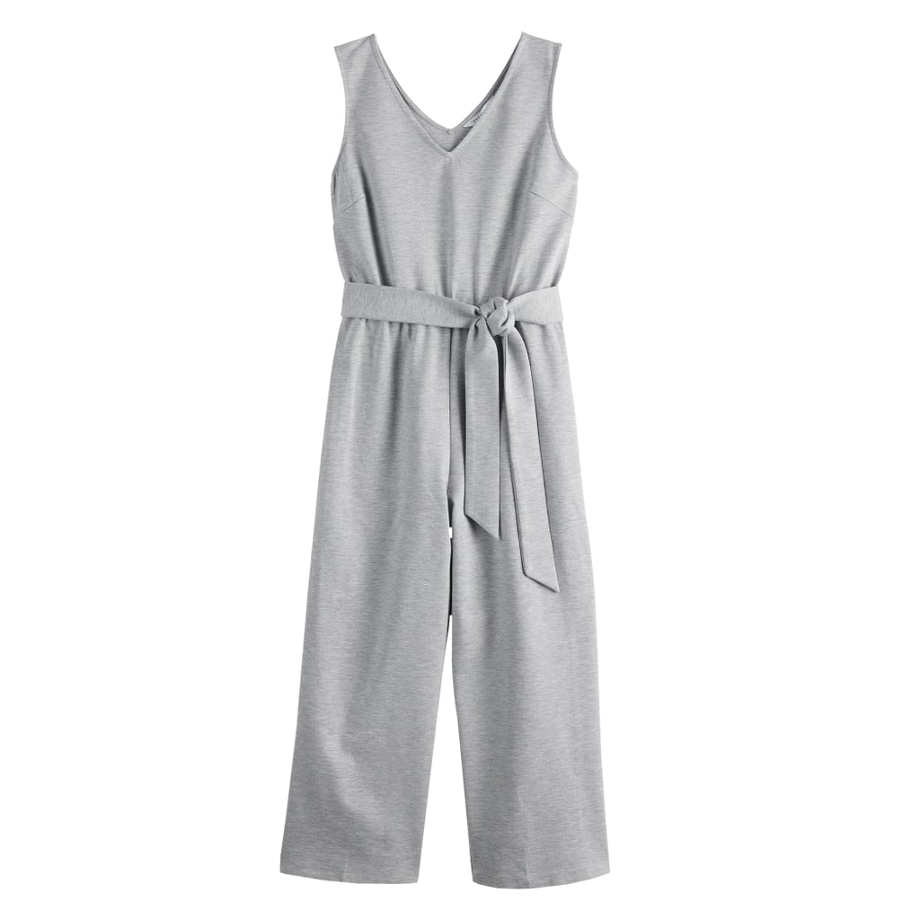 POPSUGAR Tie-Front Knit Jumpsuit