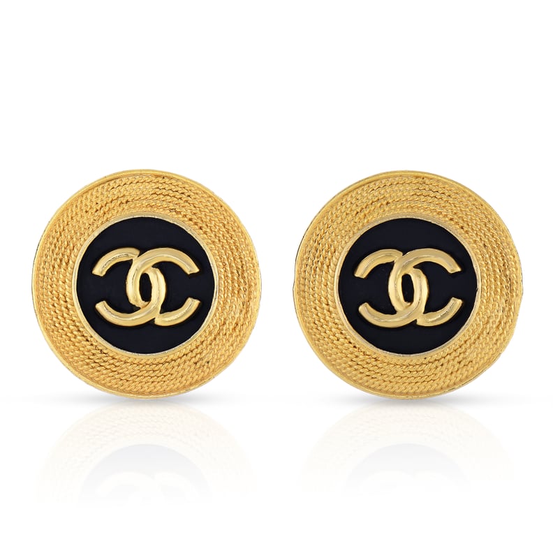 CHANEL, Jewelry, Chanel Heart Earrings Gold Clipon 97p 6860