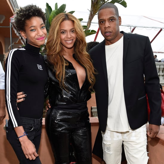 Beyonce and Kim Kardashian at Roc Nation Grammy Brunch