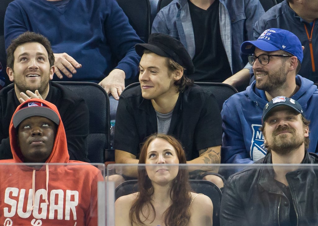 Harry Styles at New York Rangers Game April 2017