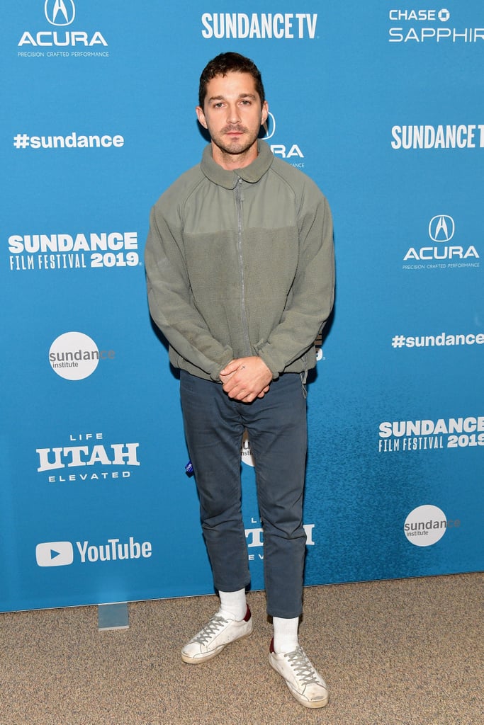 Who says you can't wear sneakers and high socks to a movie premiere?