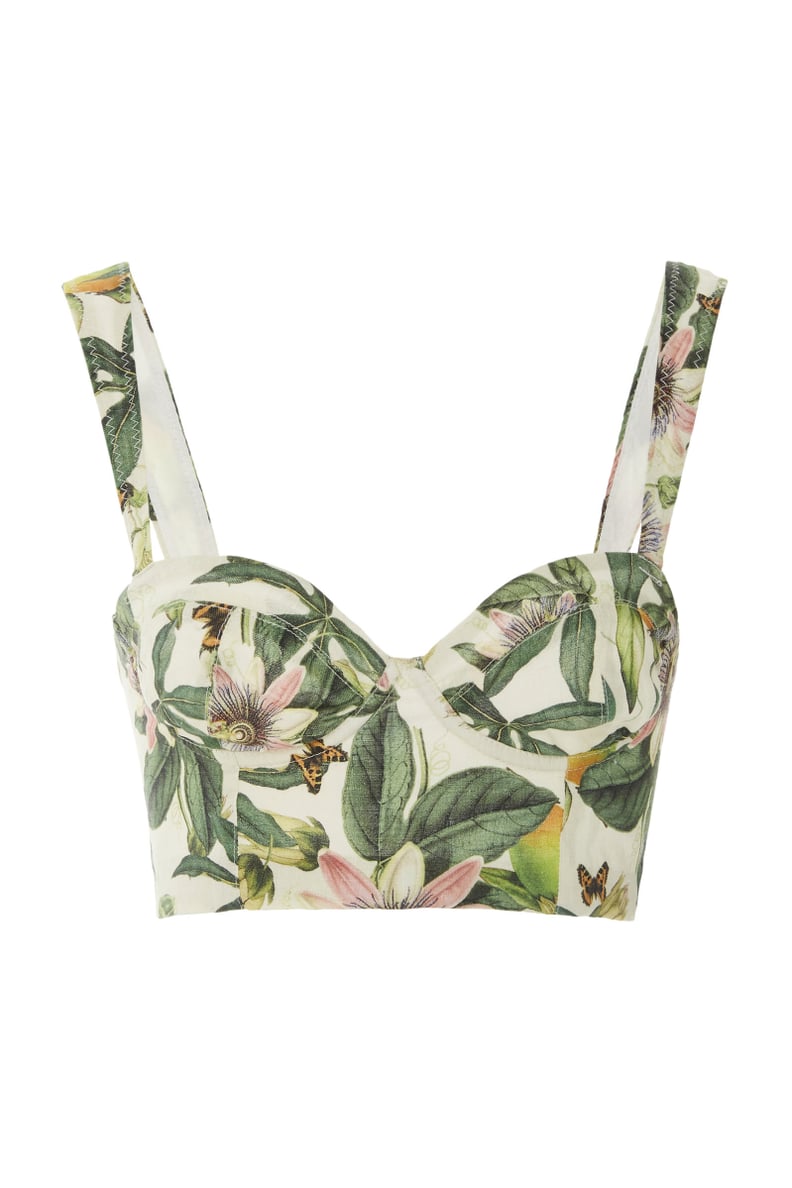 Agua by Agua Bendita Passiflora Floral-Print Bustier