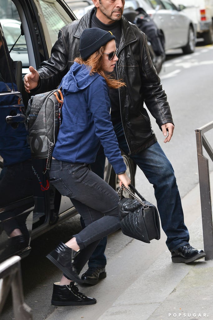 Kristen Stewart Meets With Karl Lagerfeld in Paris | Photos