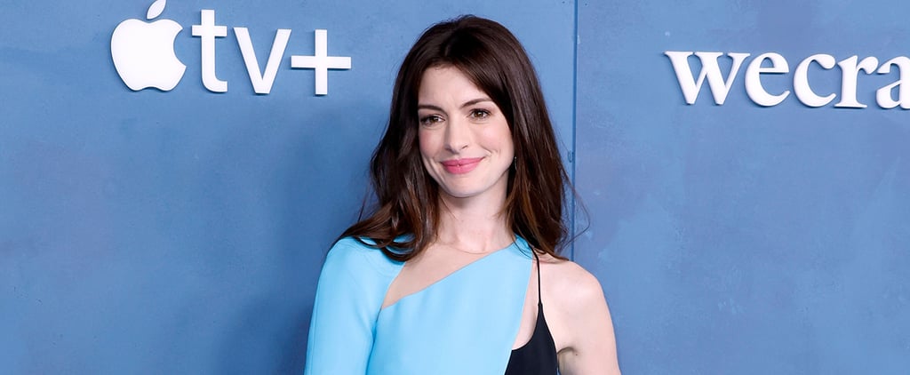 Anne Hathaway's Blue Cutout Dress at the WeCrashed Premiere
