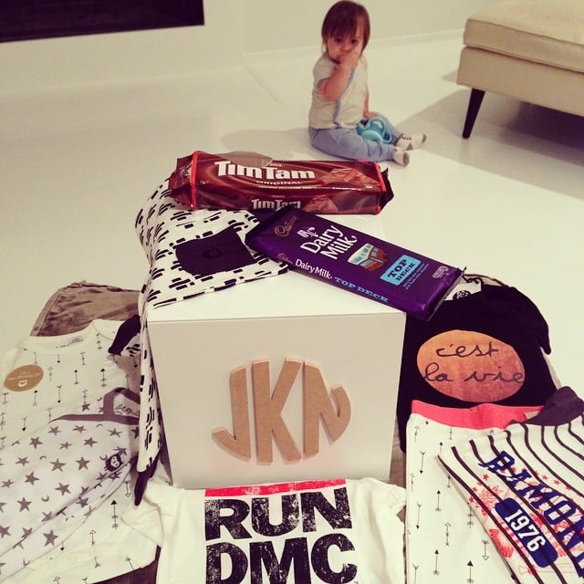 Jaime King's son, James, was surrounded by goodies during their visit to Australia.
Source: Instagram user jaime_king