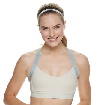 Adidas All Me 3 Stripe Low-Impact Sports Bra