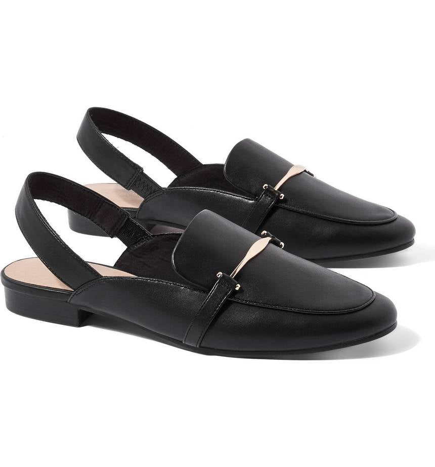 Topshop Lemonade Trim Slingback Loafers