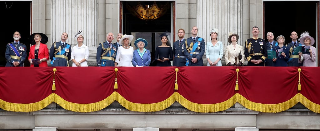 William, Harry, Kate and Meghan at RAF Celebration in London