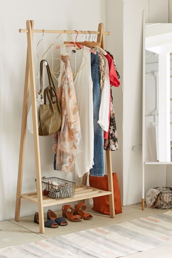 Wooden Clothing Rack