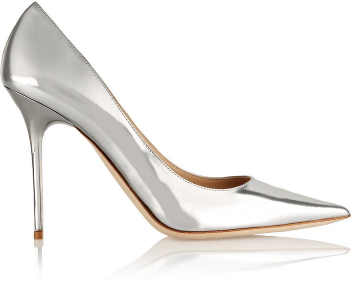 Jimmy Choo Abel Mirrored-Leather Pumps ($675)