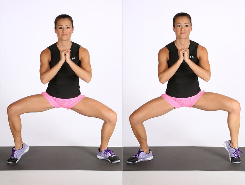 Move 1: Sumo Squat With Calf Raises