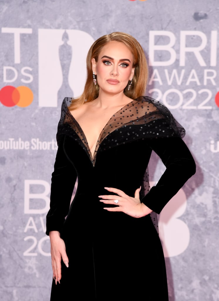 Adele Wears an Armani Dress at the 2022 BRIT Awards