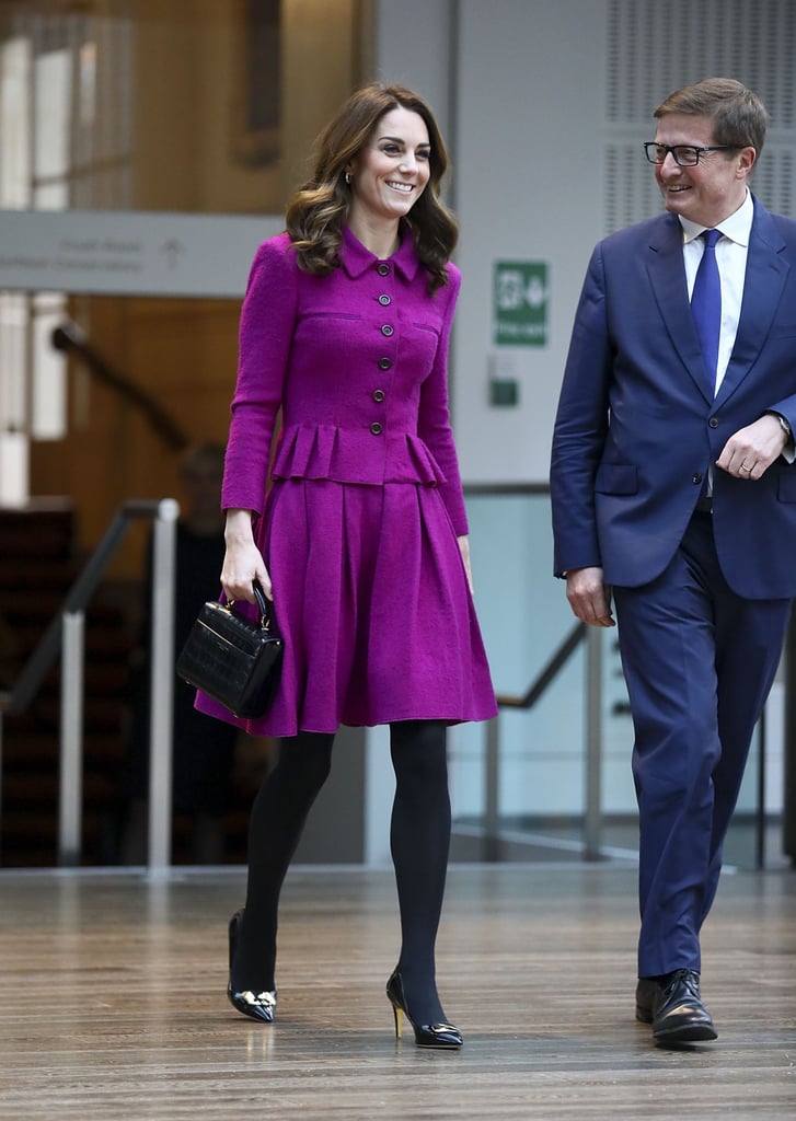 Kate Middleton Purple Oscar de la Renta Suit January 2019