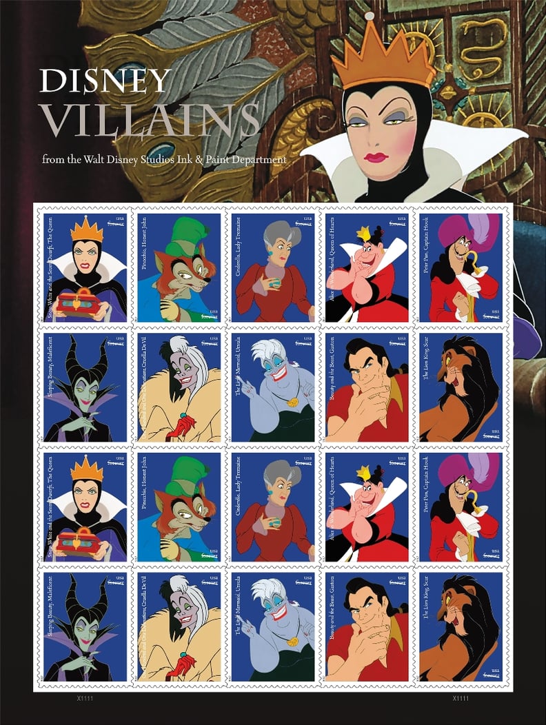 Disney Villains Stamps