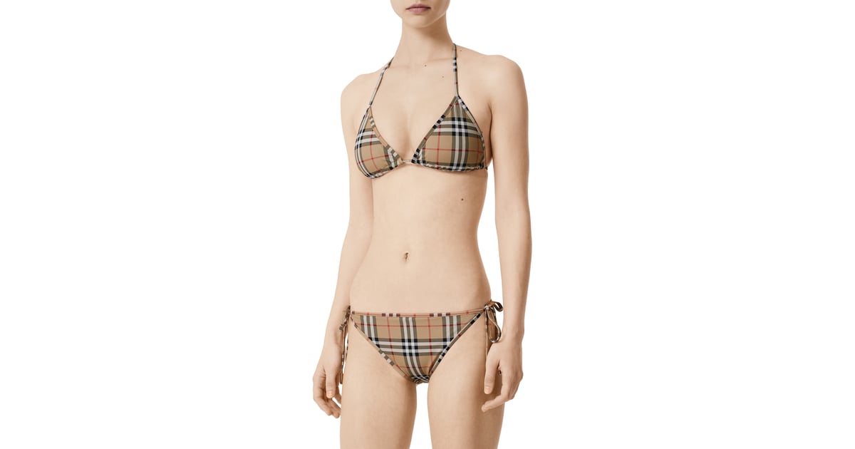 Burberry Cobb Vintage Check TwoPiece Swimsuit The Best Swimsuits at