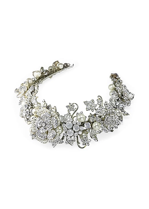 Halo and Co Encrusted Rose & Leaf Headband