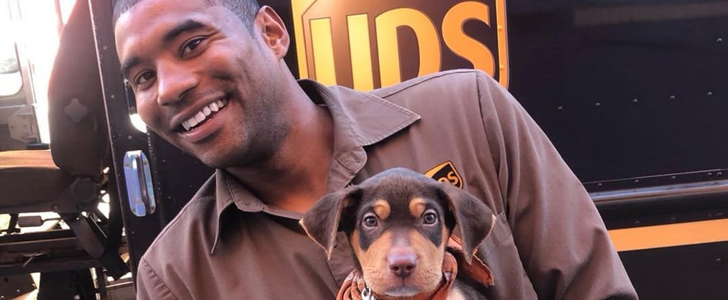A UPS Driver Takes Photos With Dogs on His Route, and It's the Definition of "Puppy Love"