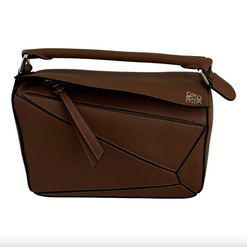 Loewe Brown Leather Puzzle Handbag