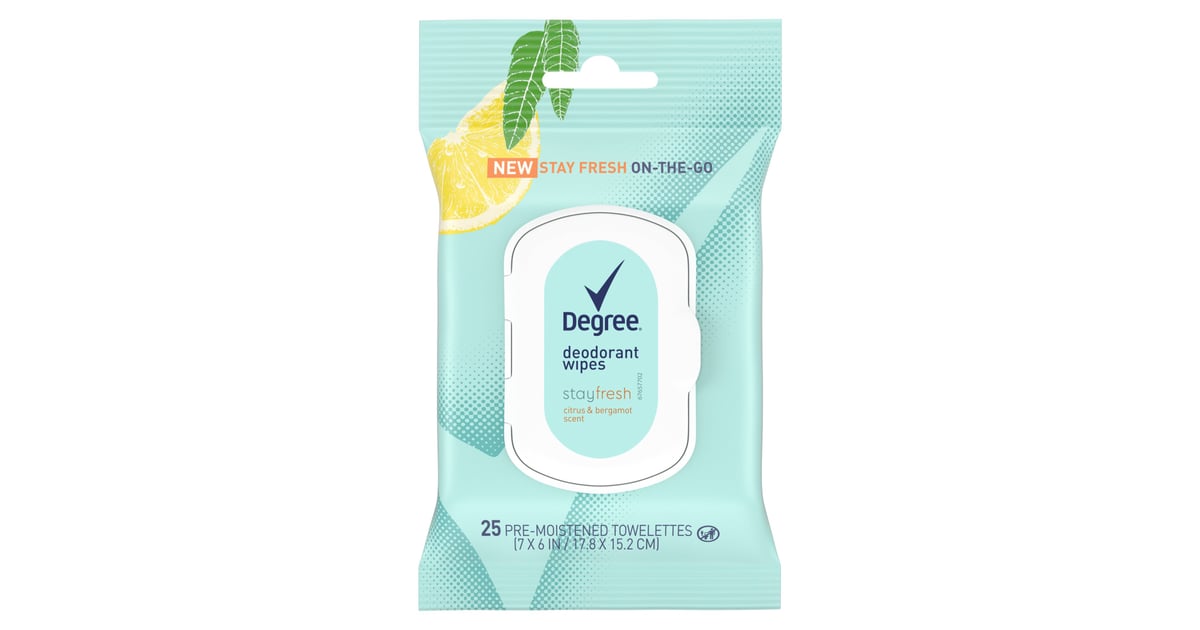 Degree Stay Fresh OntheGo Deodorant Wipes Citrus and Bergamot Best