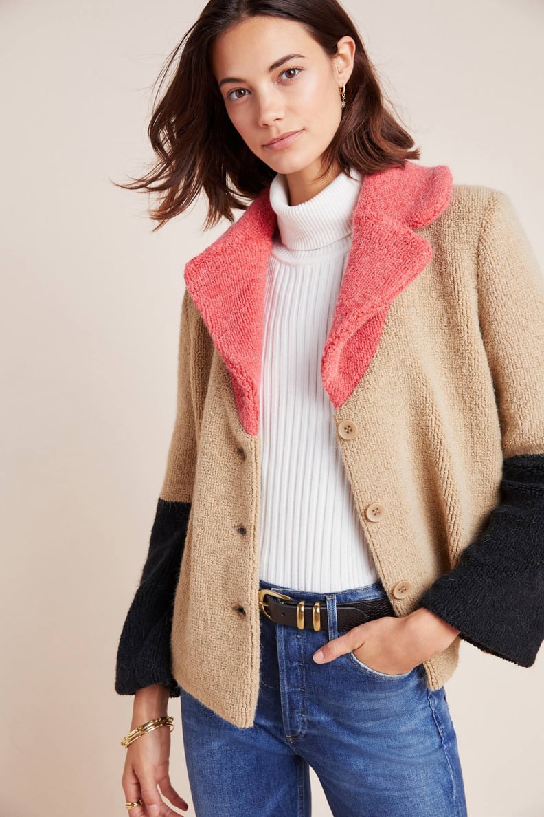 Luciana Colorblocked Teddy Jacket