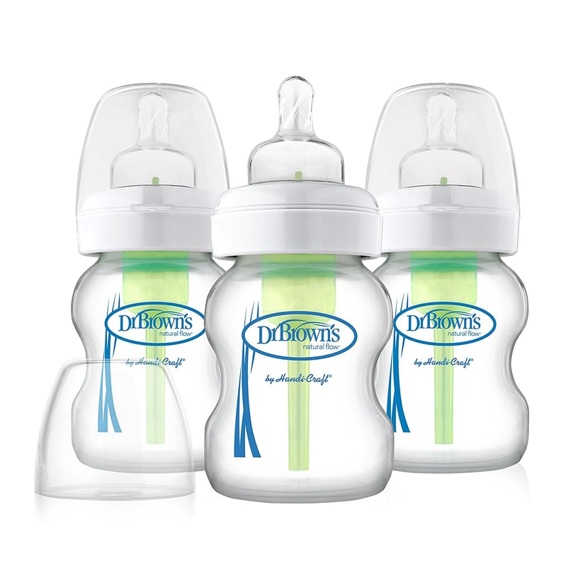Dr. Brown's Options Wide 3-Piece Neck Glass Bottle
