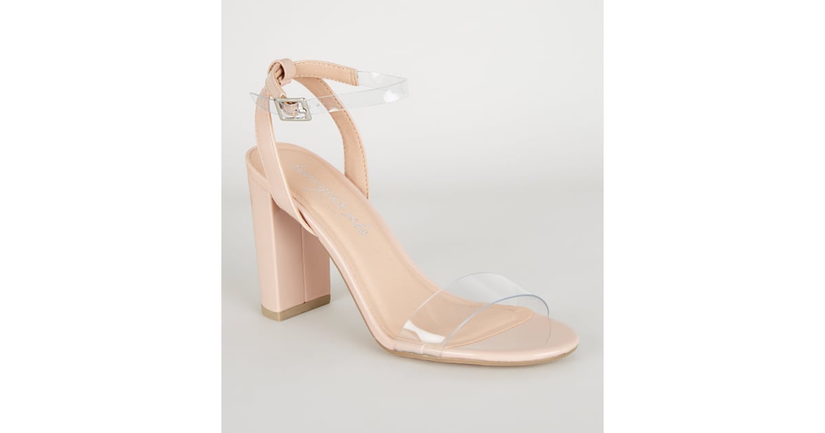 New look sales nude block heels