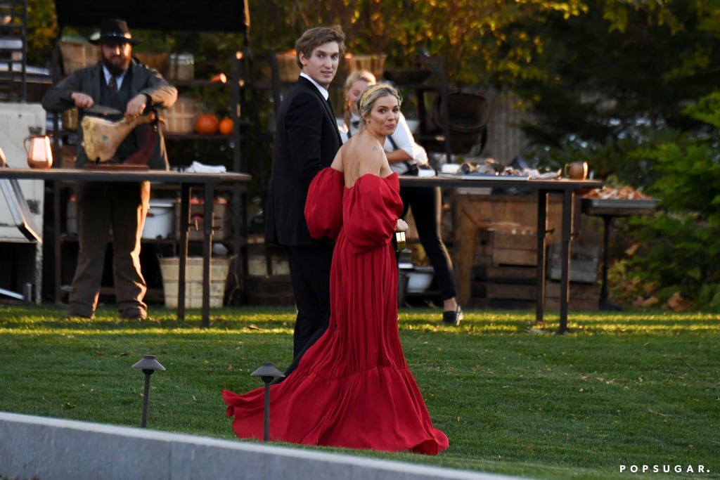 Sienna Miller and Lucas Zwirner at Jennifer Lawrence and Cooke Maroney's Wedding