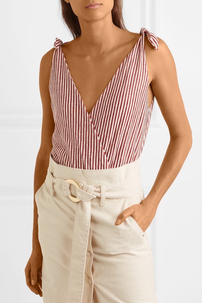 Nanushka Paloma Striped Bodysuit