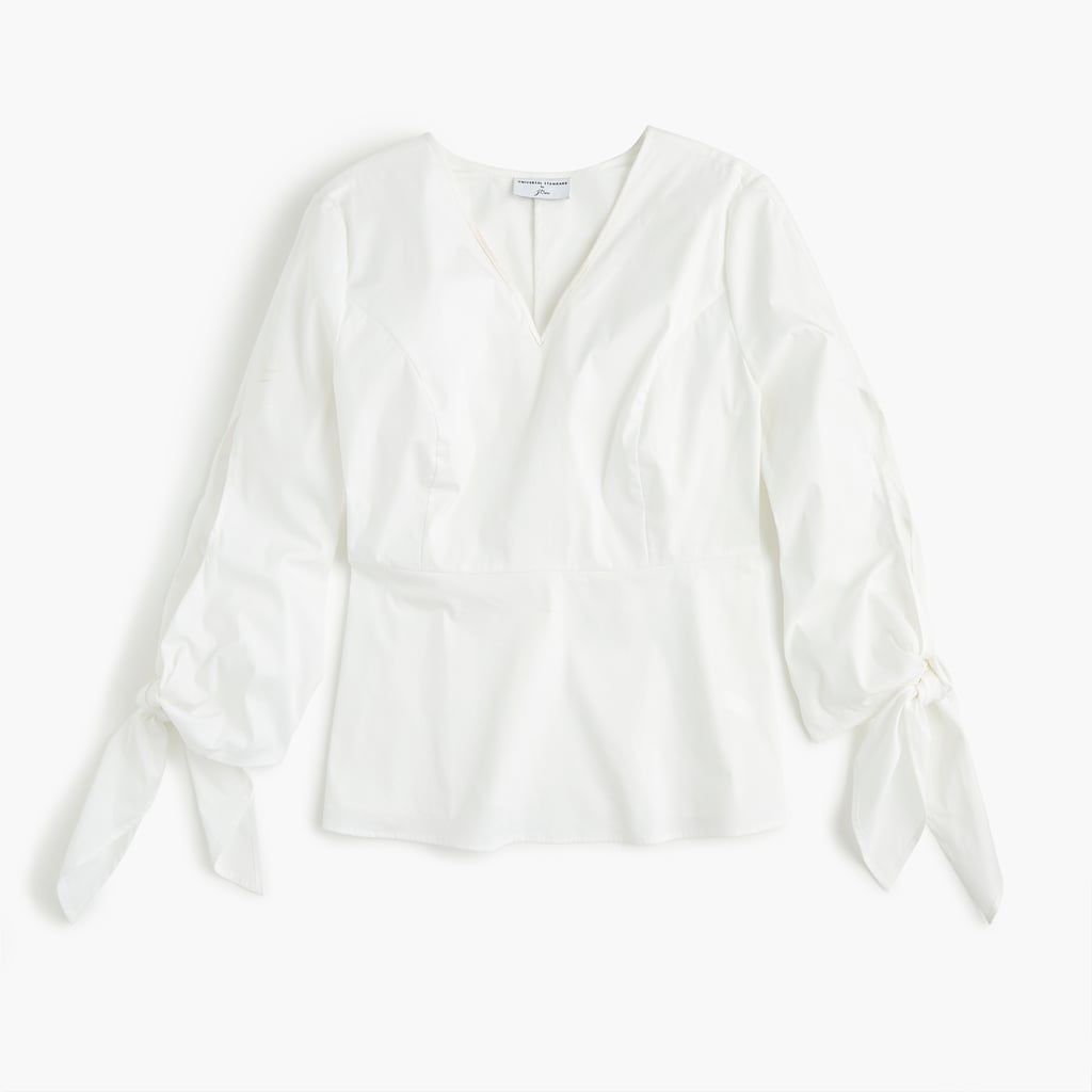 Universal Standard x J.Crew Tie-sleeve Top