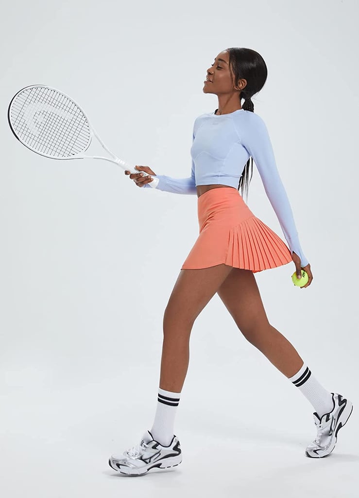 An Amazon Tennis Skort: Baleaf Pleated Tennis Skirt