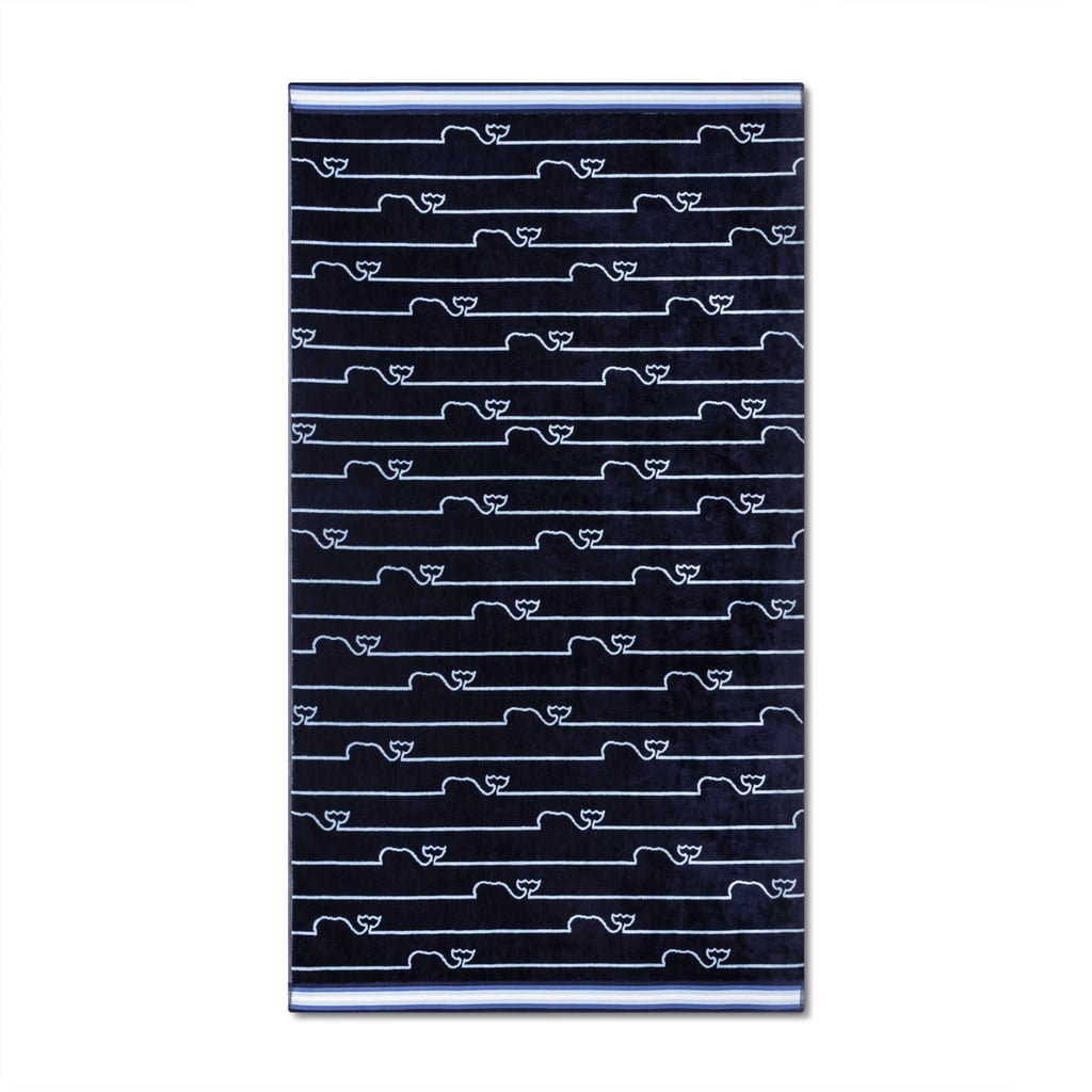 Whale Line Beach Towel