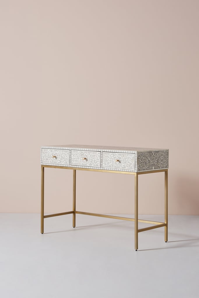 Get the Look: Scroll Vine Inlay Vanity Table