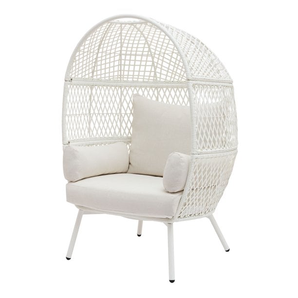 Better Homes & Gardens Ventura Steel Stationary Wicker Egg Chair