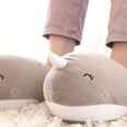 Please Excuse the Interruption, but You Need These $23 Heated Narwhal Slippers From Amazon