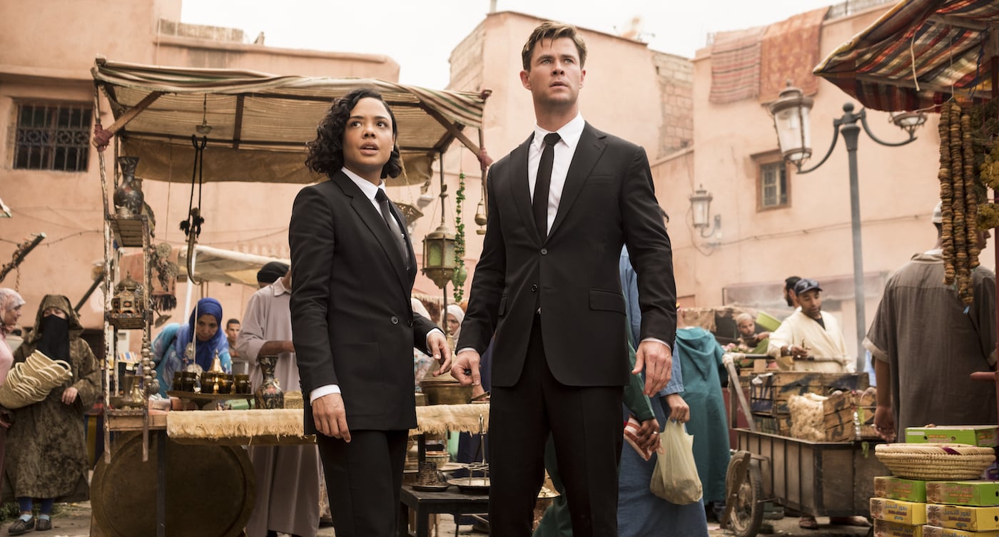 Agent M (Tessa Thompson) and Agent H (Chris Hemsworth) in Morocco in Columbia Pictures' MEN IN BLACK: INTERNATIONAL.