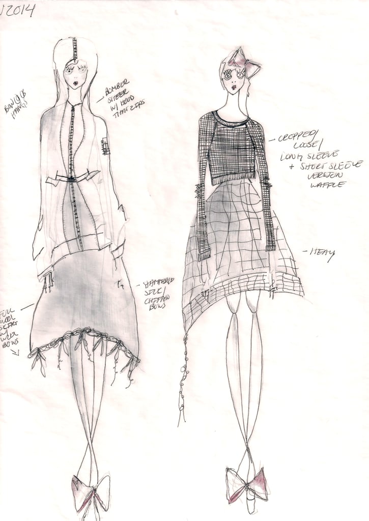 Fall 2014 New York Fashion Week Designer Sketches | POPSUGAR Fashion