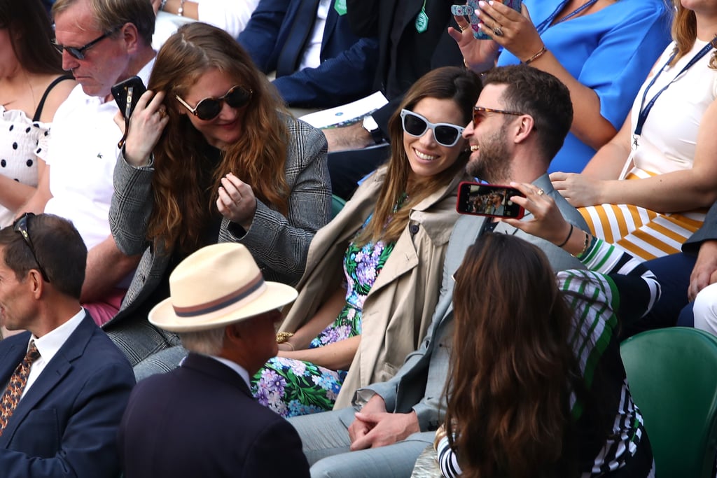 Justin Timberlake and Jessica Biel at Wimbledon July 2018